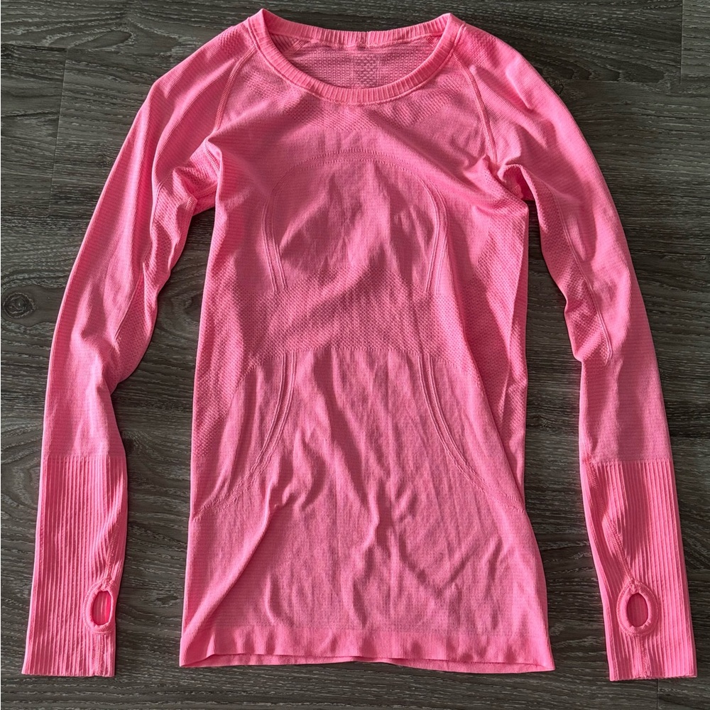Lululemon Run Swiftly Tech Long Sleeve Pink Size 4